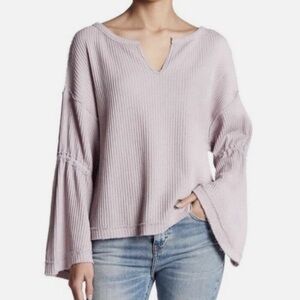 Free People We The Free Urban Outfitters Waffle Knit Oversized Top